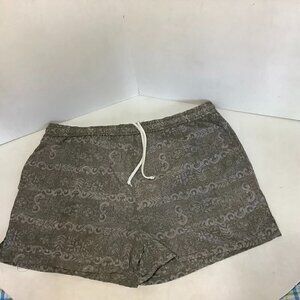 Men's Vintage Laguna Swim Board Shorts Floral Grey Size Large